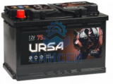  Аккумулятор 6 СТ- 75 URSA Extra power (Прямая полярность) Распродажа (Оригинал)*